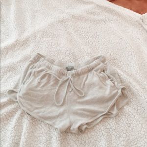 American Eagle/Arie grey cozy shorts